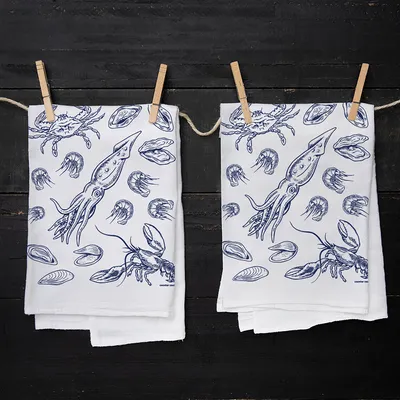 Counter Couture Seafood Towel | West Elm