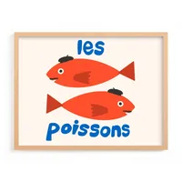 French Fish Framed Wall Art by Minted for West Elm |