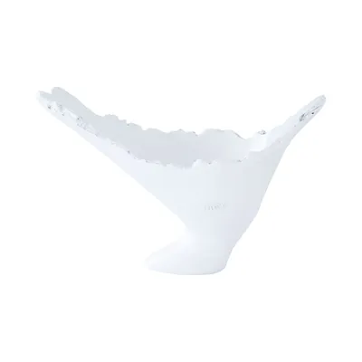 Burled Glossy White Vase | West Elm