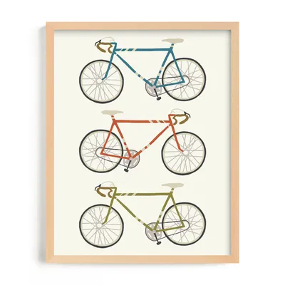 Vintage Bike Framed Wall Art by Minted for West Elm |