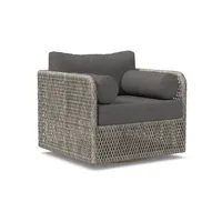 Coastal Outdoor Swivel Chair Cushion Cover | West Elm