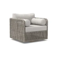 Coastal Outdoor Swivel Chair Cushion Cover | West Elm