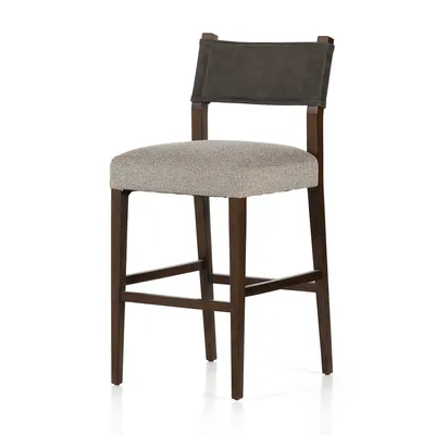 Leather-Backed Bar & Counter Stools | West Elm