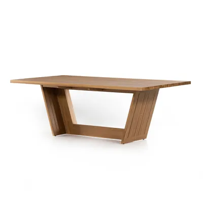 Outdoor Angled Panels Dining Table | West Elm