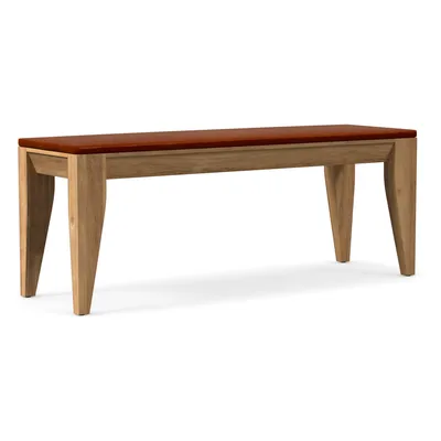 Anderson Dining Bench Vegan Leather Cushion (50") | West Elm