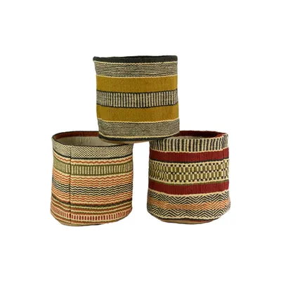 Multicolored Woven Baskets (Set of 3) | West Elm