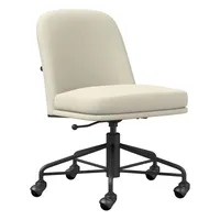 Jack Metal Frame Leather Swivel Office Chair | West Elm