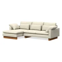 Harmony Leather 2-Piece Chaise Sectional (117") | West Elm