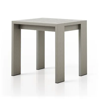 Teak Frame Outdoor Side Table (18") | West Elm