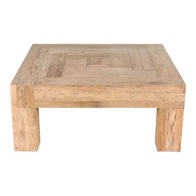 Solid Reclaimed Wood Square Coffee Table | Modern Living Room Furniture | West Elm