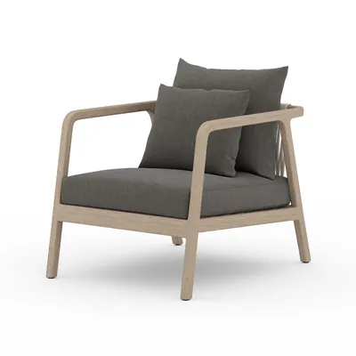 Rope & Wood Outdoor Chair | West Elm