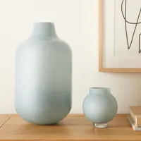 Mari Glass Vases - Sage | West Elm