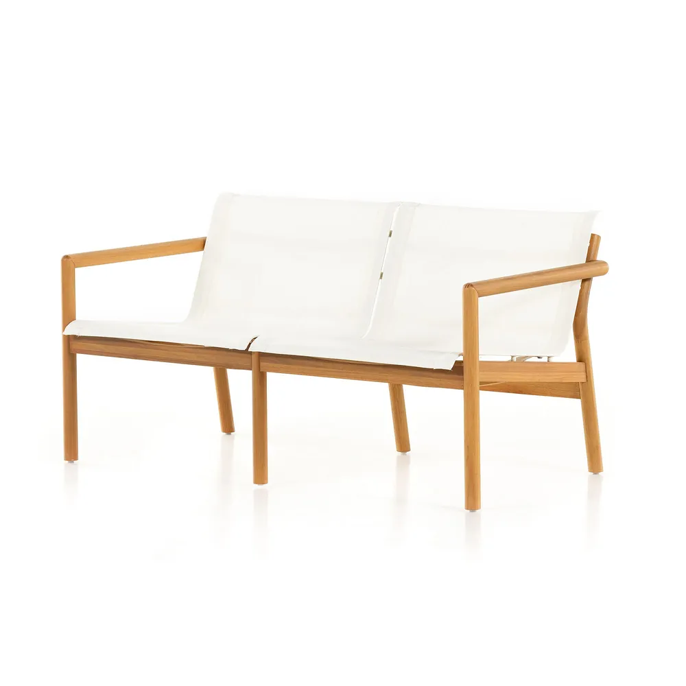 Wood Contrast Outdoor Sofa (55"–81") | West Elm