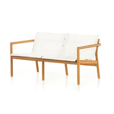 Wood Contrast Outdoor Sofa (55"–81") | West Elm