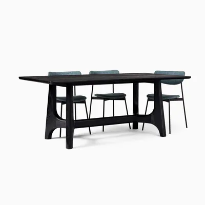 Tanner Solid Wood Dining Table (76", 96") | West Elm