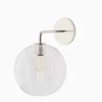 Sculptural Glass Globe Wall Sconce - Small (Ombre) | West Elm