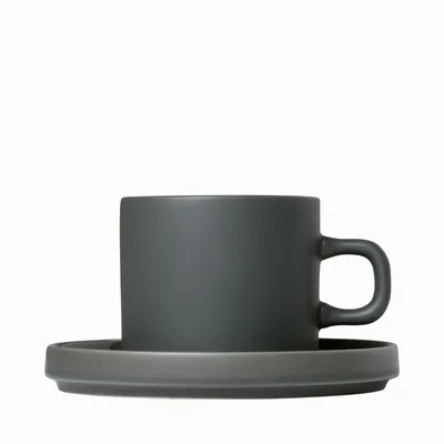 Blomus Pilar Coffee Cups w/ Saucers | West Elm