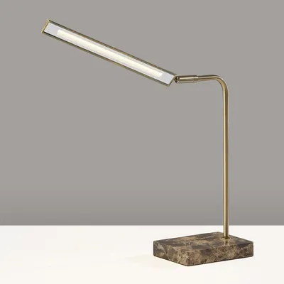 Marble Task LED Desk Lamp | Modern Light Fixtures | West Elm