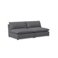 Hampton Modular Armless Sofa (78"–117") | West Elm