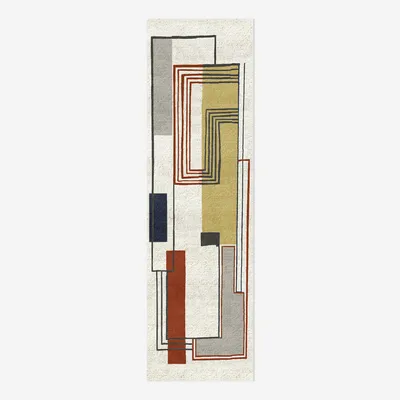 Abstract Lines Wool  Rug | West Elm