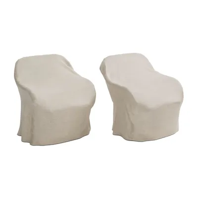 Palma Outdoor Lounge Chair Protective Covers, Set of 2 | West Elm