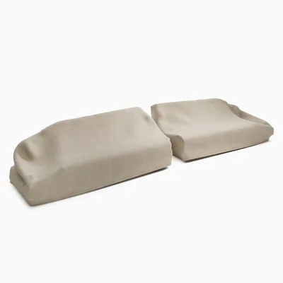Portside Low Outdoor 2-Piece Grand Sectional Protective Cover | West Elm