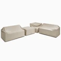 Portside Outdoor -Piece Ottoman Sectional Protective Cover | West Elm