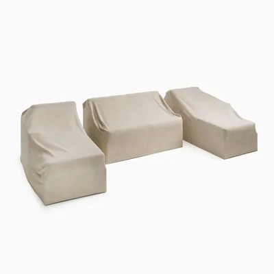 Portside Outdoor -Piece U-Shaped Sectional Protective Cover | West Elm