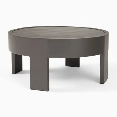 Caldera Aluminum Outdoor Round Coffee Table (34") | West Elm