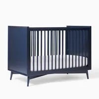 Mid-Century Painted Convertible Crib | West Elm