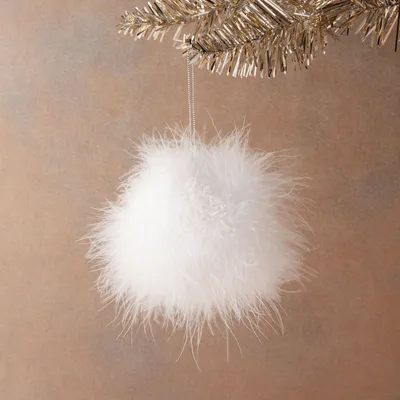 Feather Ball Ornament | West Elm