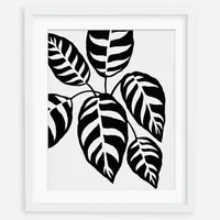 Living Pattern Framed Print - Calathea Leopardina | West Elm