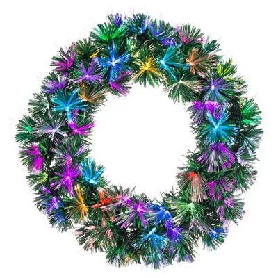 Color Changing Fiber Wreath | West Elm