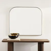 Streamline Wide Arch Mantel Mirror - 42"W x 36"H | West Elm