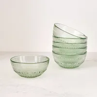 Jupiter Beaded Glass Cereal Bowls (Set of 6) | West Elm