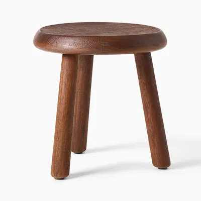 Colin King Acacia Wood 3-Leg Side Table (14") | West Elm