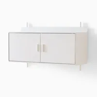 Floating Lines Open & Closed Cubby | West Elm