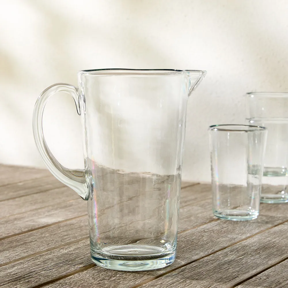 Organic Shaped Outdoor Acrylic Pitcher | West Elm