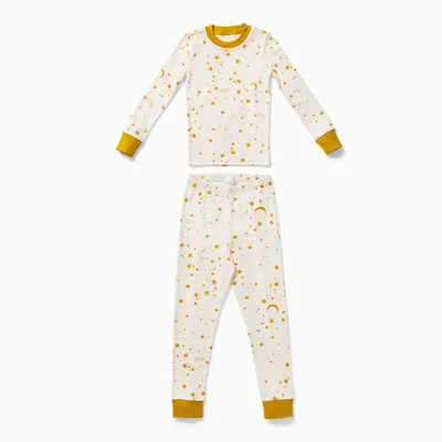 Joseph Altuzarra Organic Moon & Stars Toddler Kids Pajamas | West Elm