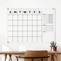Girl Friday Acrylic Calendar w/ Chore Chart | West Elm