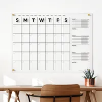 Girl Friday Acrylic Calendar w/ Chore Chart | West Elm