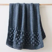 Chunky Bauble Knit Throw | West Elm