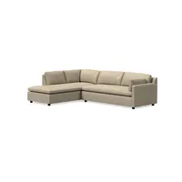 Marin Leather 2-Piece Bumper Chaise Sectional (114") | West Elm