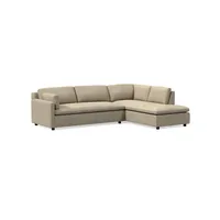 Marin Leather 2-Piece Bumper Chaise Sectional (114") | West Elm