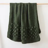 Chunky Bauble Knit Throw | West Elm