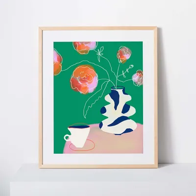Kate Arends Framed Print - Morning Ranunculus | West Elm
