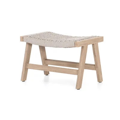 Catania Outdoor Rope Ottoman (23.25") | West Elm