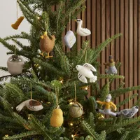 12 Days of Christmas Felt Ornament Set | West Elm