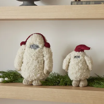 Felt Yeti Figurines | West Elm