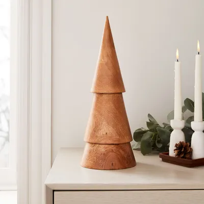 Stacked Wood Trees | West Elm